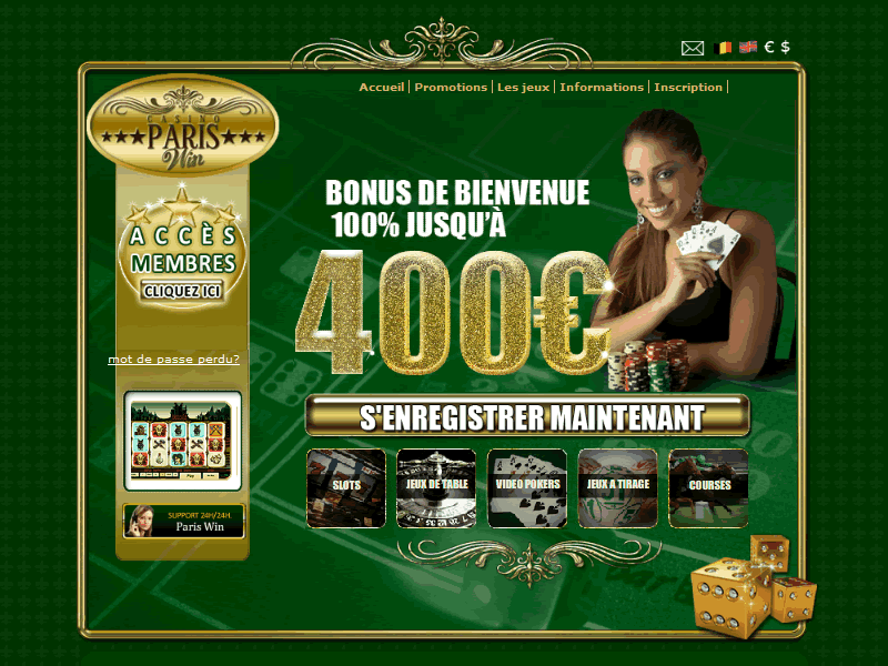 Casino-pariswin Bonus